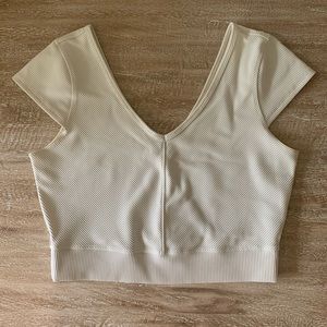 lululemon athletica Ready to Rise top, Bone/Ivory, 10